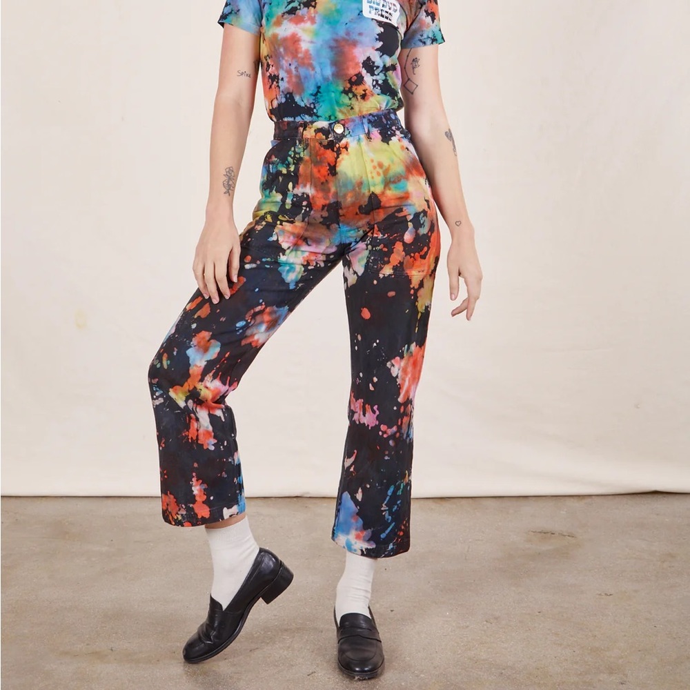Big Bud Press rainbow magic waters work pants XXS